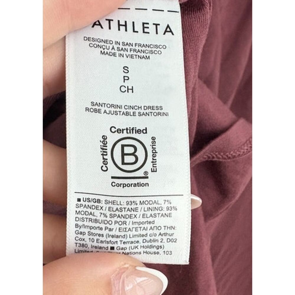 NWOT Womens Athleta Santorini Cinch Slip Midi Dress Size Small - Picture 6 of 7